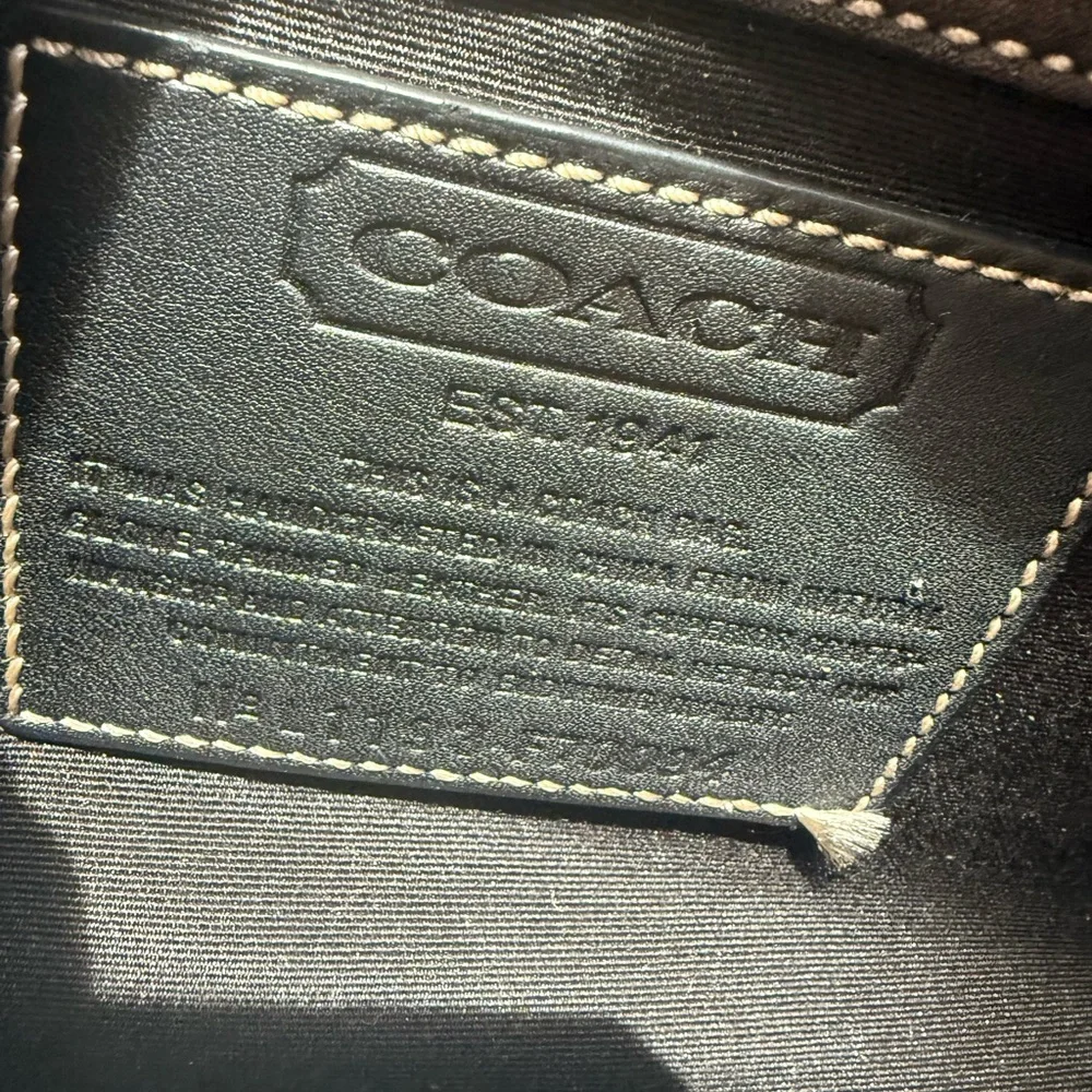 Coach vintage briefcase excellent condition. Black